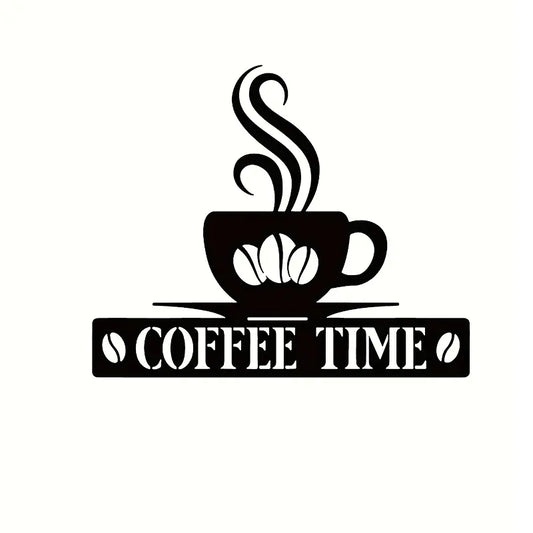 Personalized Iron Coffee Bar Metal Wall Art Decor