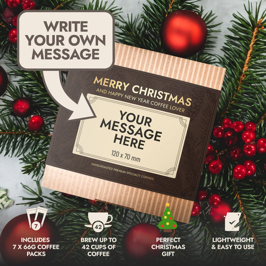 PERSONALIZABLE SPECIALTY COFFEE BEAN CHRISTMAS GIFT BOX-0