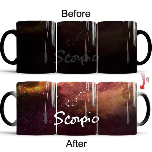 Ceramic Color Changing Constellation Coffee Mug