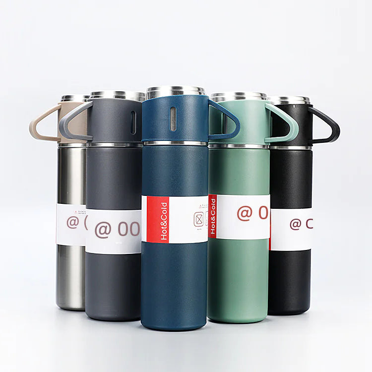 Modern Design Stainless Steel Insulated Tea Cup Gift Set