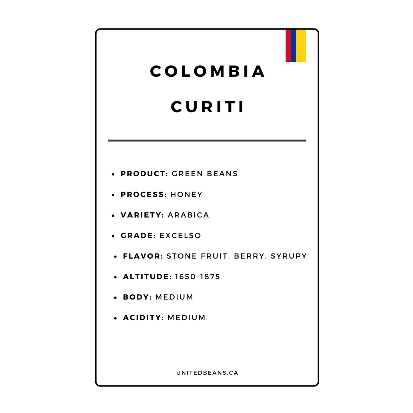 Green Coffee Beans | Colombia Curiti Honey-1