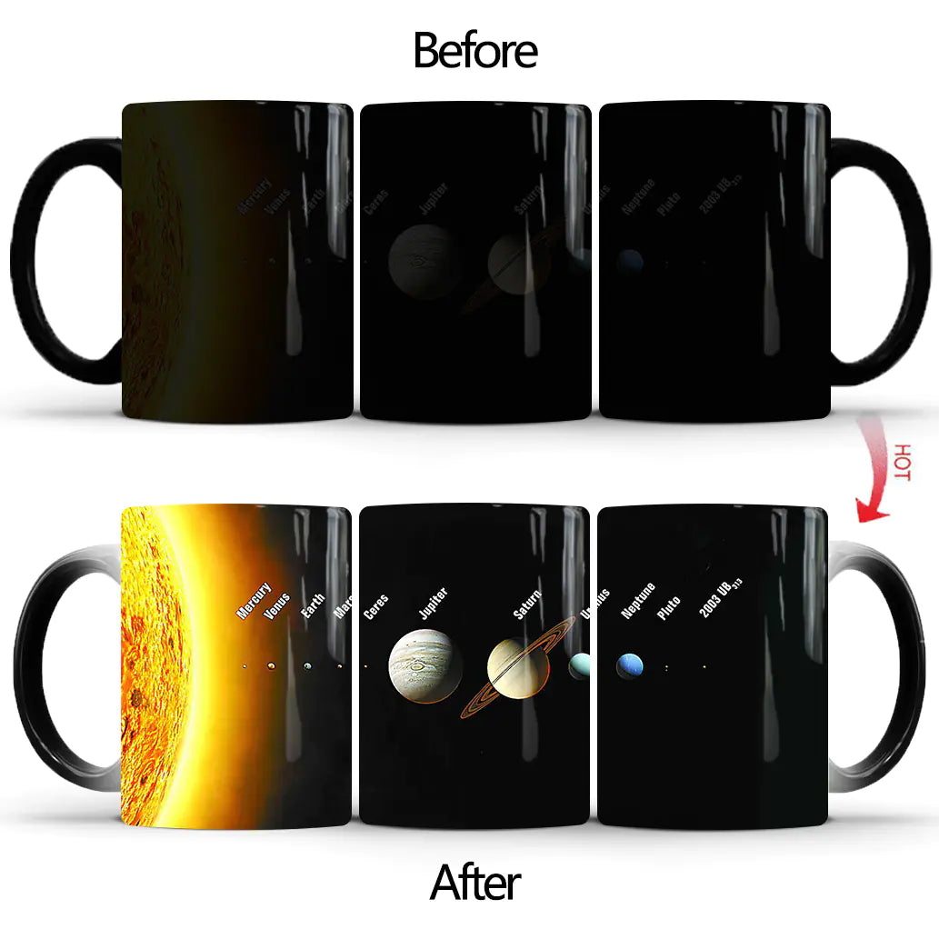Galaxy Color Changing Ceramic Mug for Coffee or Gifts