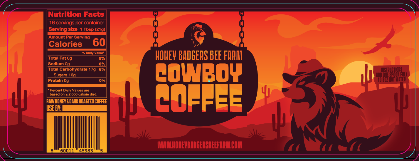 Cowboy Coffee - Instant Honey Coffee - All-in-one - Just add to hot water-2