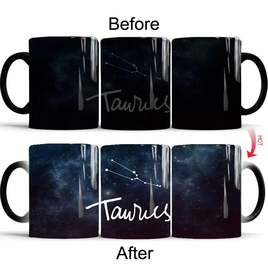 Ceramic Color Changing Constellation Coffee Mug