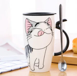 Cat Mug - Ceramic Coffee Cup