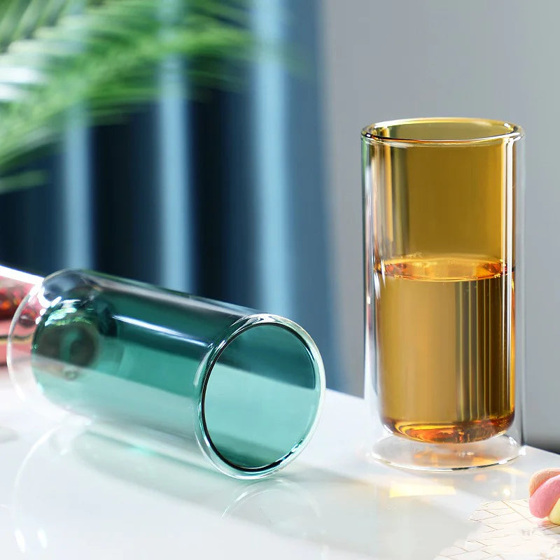 Double-Layer Transparent Glass Coffee Cup