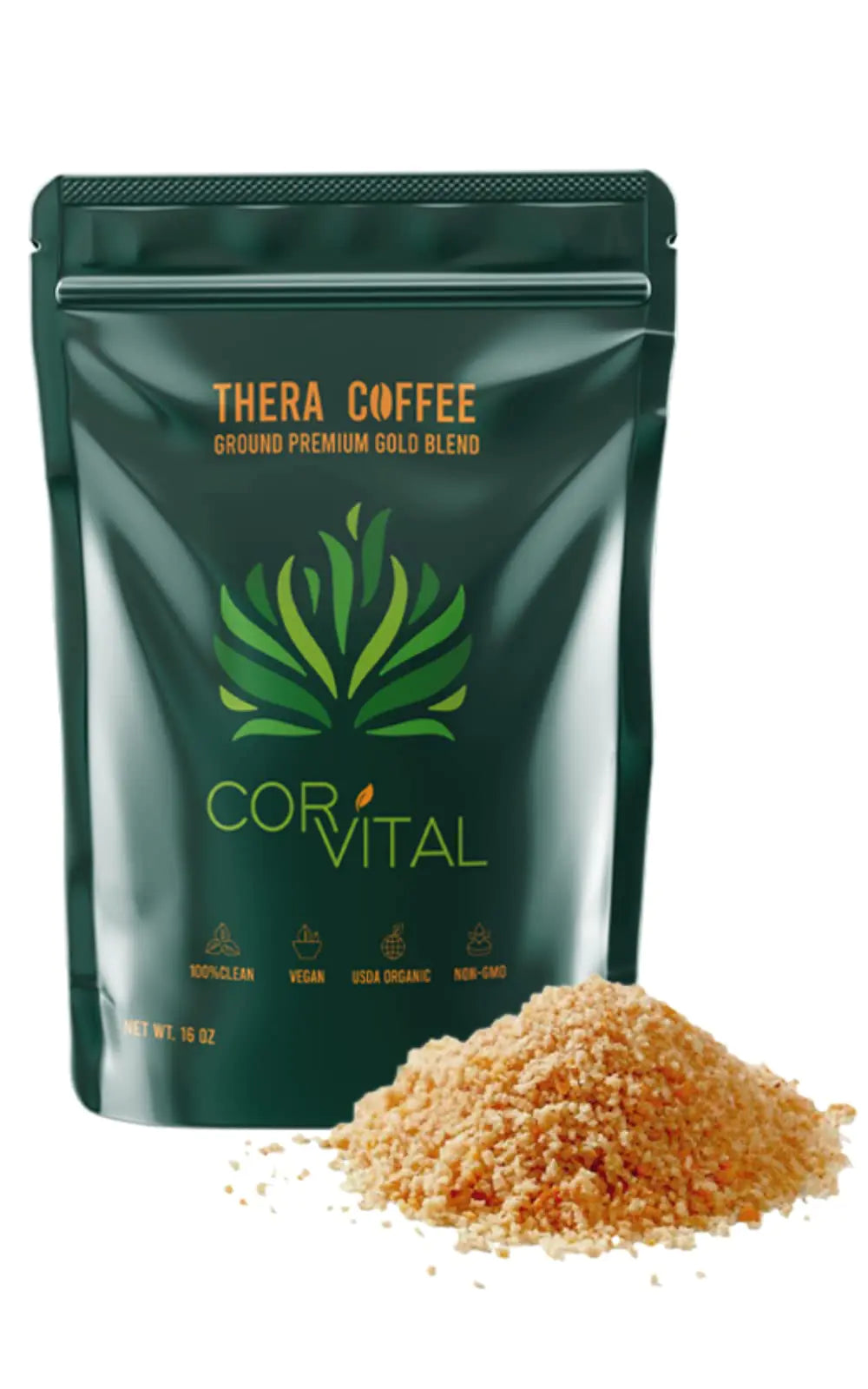 Cor-Vital 1lb Coffee Enema - Organic Enema Coffee - Best Organic Coffee for Enema - Gerson Approved Therapy Roast Coffee Detox Cleanse - Liver Cleanse Detox & Repair - Mold Free Coffee Colon Cleanse