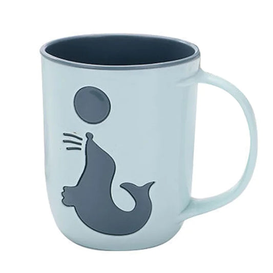 Dolphin Pattern Couples Cups for Coffee and Toothbrushes